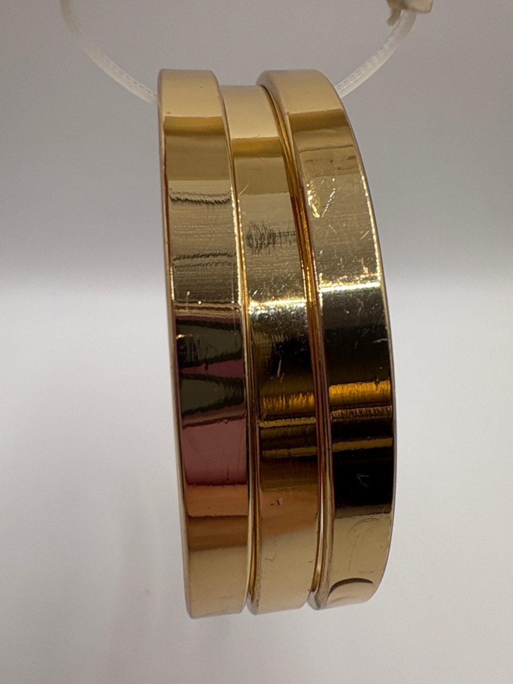 a new day Gold-Tone Interlocking Stackable Bangle Set NWTS - Picture 3 of 5